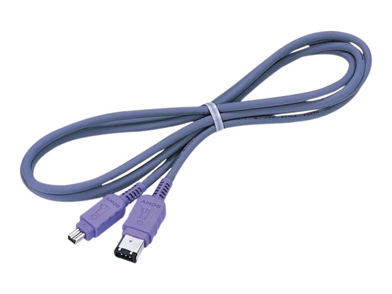 Sony Vmc-Il4615 – Datenkabel – Firewire Ieee1394 (I.Link) – 4-Pin Firewire-Stecker Auf 6-Pin Firewire-Stecker – 1,5 M – Grau – Für Handycam Dcr-Trv33