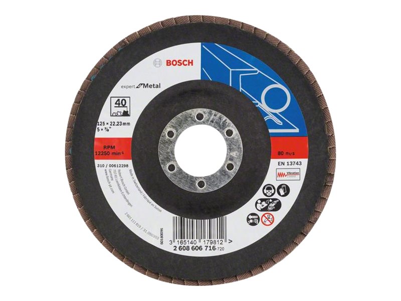 Bosch Zubehör 2608606716 Lamelslibeskive Durchmesser 125 Mm Durchmesser Indv. 22.23 Mm N/A 1 Stk