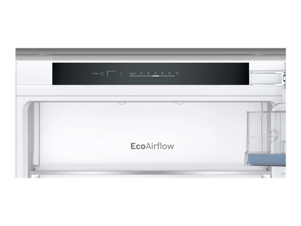 Bosch Serie | 4 KIV86VFE1 - Køleskab/fryser - bund-fryser - til indbygning - niche - bredde: 56 cm - dybde: 55 cm - højde: 177.5 cm - 267 liter - Klasse E