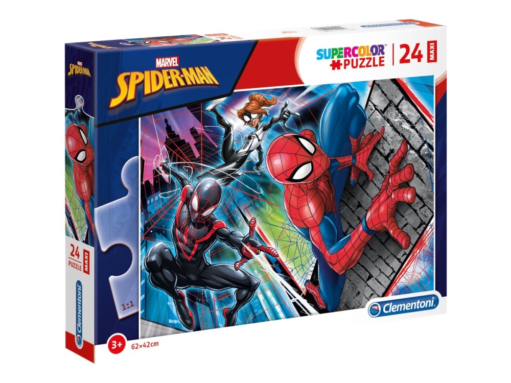 Clementoni Supercolor Maxi - Marvel Spider-Man - Puzzlespiel - 24 Teile