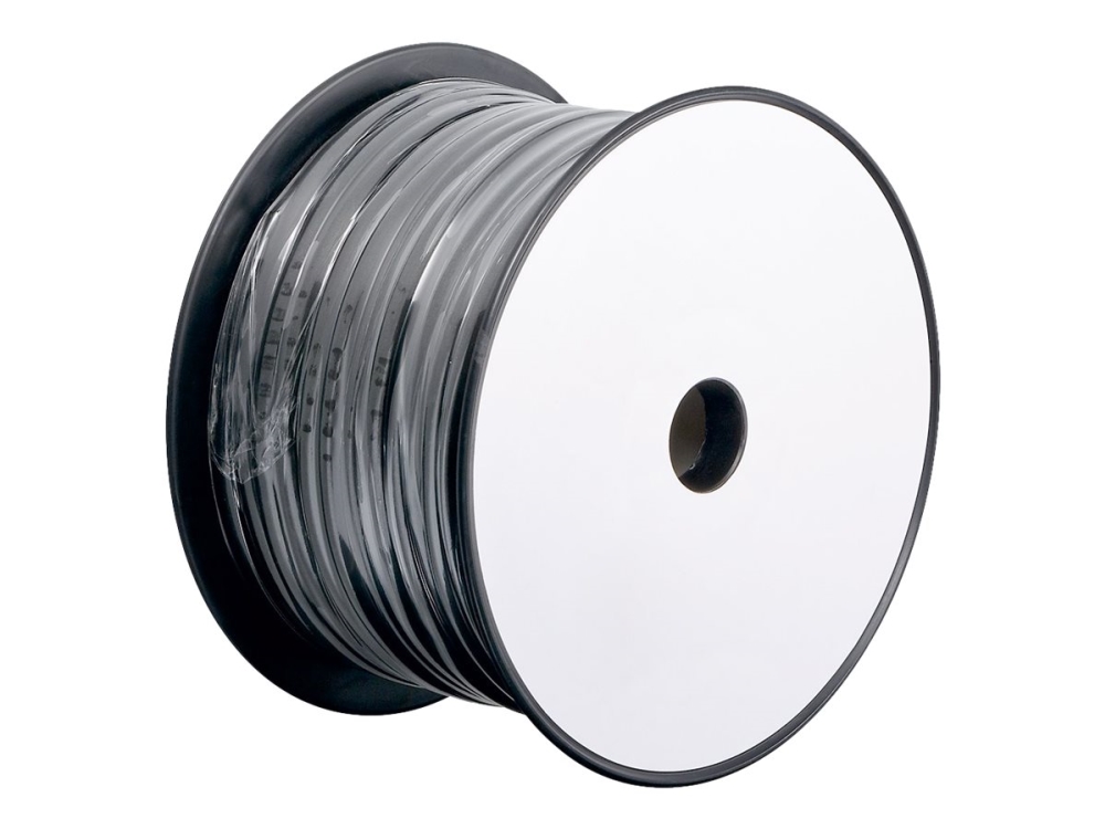 Goobay - Bulk Telefonkabel - 100 M - Flad - Sort