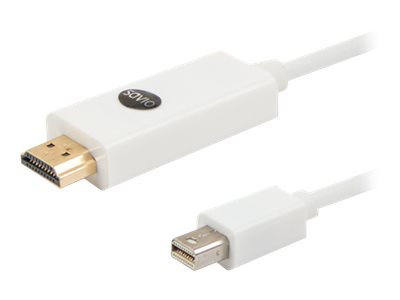 Savio Cl-83 - Adapterkabel - Mini Displayport Han Til Hdmi Han - 1.8 M - Hvid
