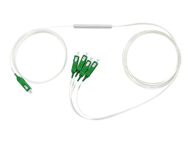Qoltec - Netzwerksplitter - Sc/Apc Singlemode (Stecker) Auf Sc/Apc Singlemode (Stecker) - 1,5 M. - Glasfaser - G.657.A