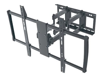 Manhattan Tv & Monitor Mount, Wall, Full Motion, 1 Screen, Screen Sizes: 60-100", Black, Vesa 200X200 To 900X600mm, Max 80Kg, Lfd, Tilt & Swivel With