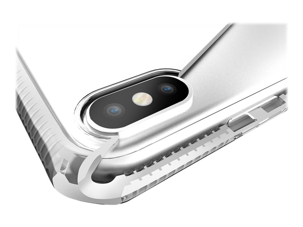 ITSKINS Supreme // Clear - Bagsidecover til mobiltelefon - termoplastisk polyuretan (TPU) - gennemsigtig, hvid - 5.8 - for Apple iPhone X, XS