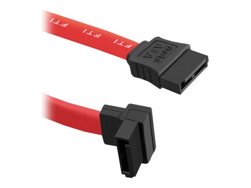 Qoltec S - R/A 0.5M, 0,5 M, Sata I, Buchse/Buchse, Rot, Gerade, Rechts