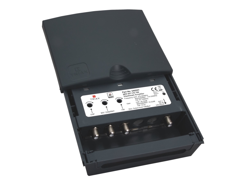 Triax MFA 657 - Antennesignalforstærker for antenne - RAL 7016, antracit-grå