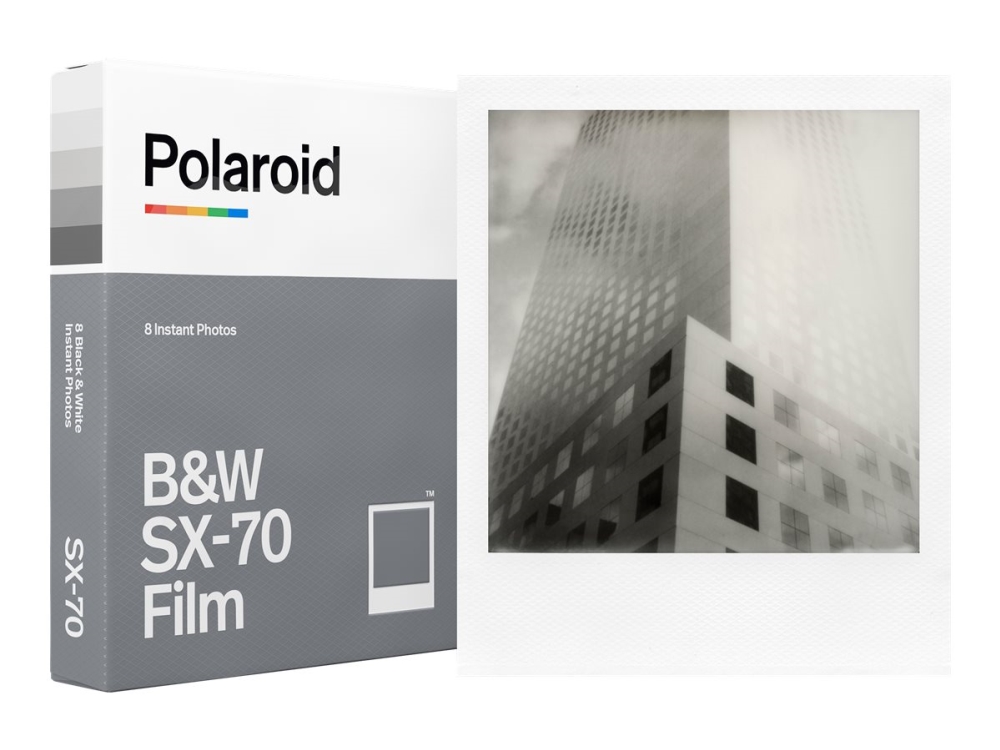 Polaroid - Sort/Hvid Film Til Umiddelbar Billedfremstilling (Instant Film) - Sx-70 - Asa 160 - 8 Optagelser