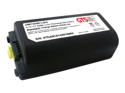 GTS HMC3X00-Li(H) - Käsiakku (korkea kapasiteetti) (vastaa: Symbol BTRYMC31KAB-02) - Litium-ioni - 4800 mAh (50 kpl) - Zebra MC3000, MC3090, MC3100, MC3190 -laitteisiin