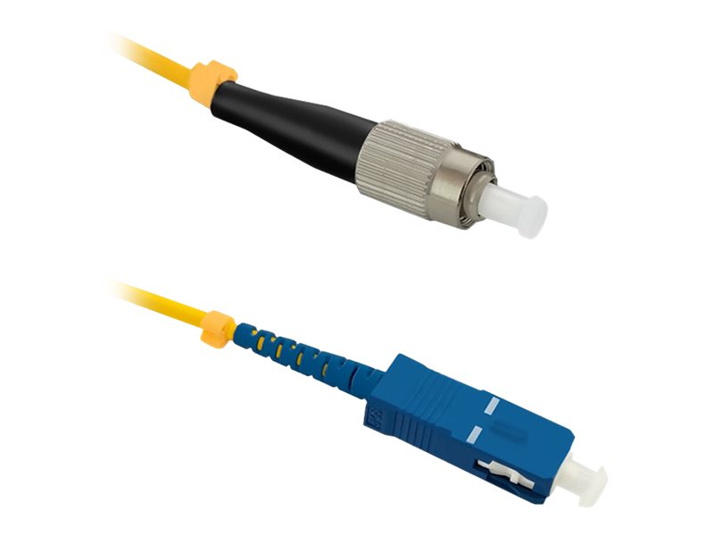 Qoltec Simplex - Patchkabel - Fc/Upc Enkelttilstand (Han) Til Sc/Upc Enkelttilstand (Han) - 50 Cm - Fiberoptik - Simplex - 9 / 125 Micron - Halogenfr
