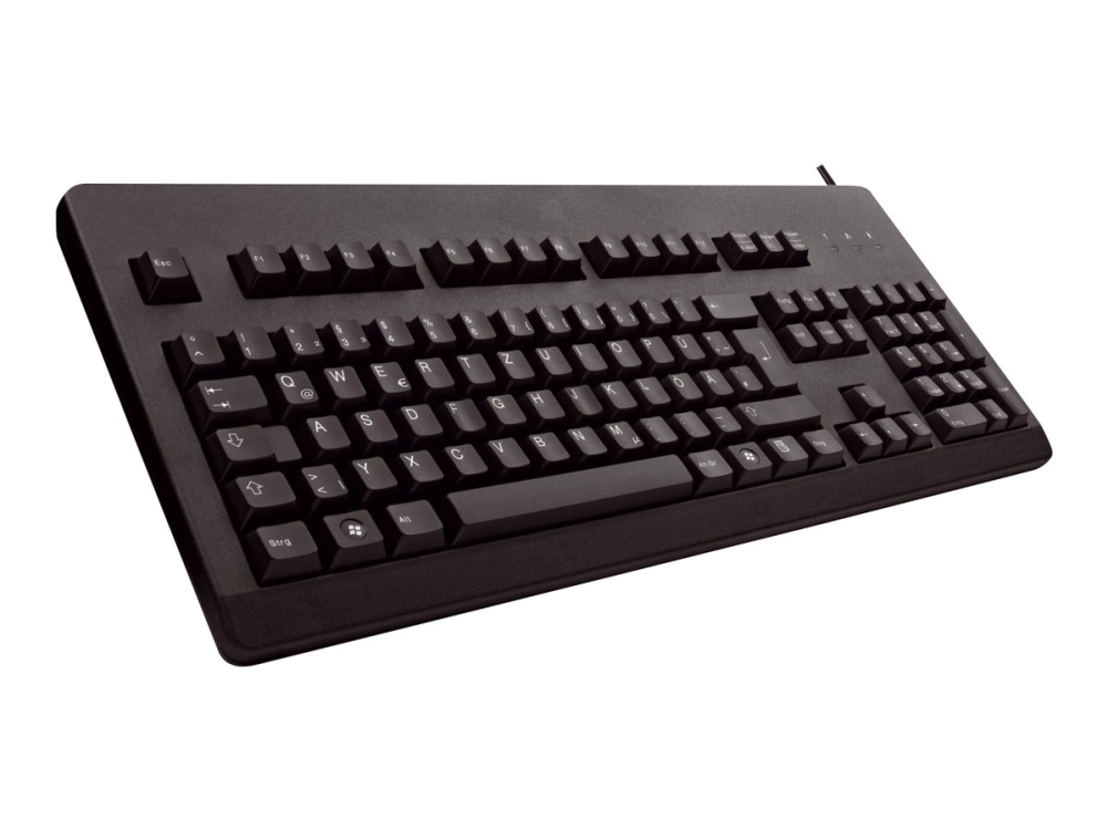 Cherry G80-3000 - Tastatur - Ps/2, Usb - Usa - Tastkontakt: Cherry Mx Brown - Sort