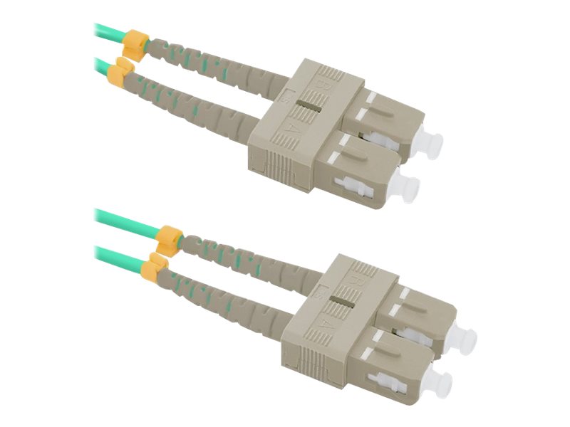 Qoltec - Patchkabel - Sc/Upc Multi-Mode (Han) Til Sc/Upc Multi-Mode (Han) - 1 M. - Fiberoptik - Duplex - 50 / 125 My - Om4 - Halogenfri