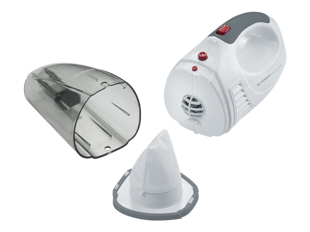 SEVERIN SPOWER home & car Li 20 HV 7144 - Dammsugare - handhållen - utan påse - snövit/granatröd | Vitvaror - Dammsugare - Handhållen dammsugare | GameStuff