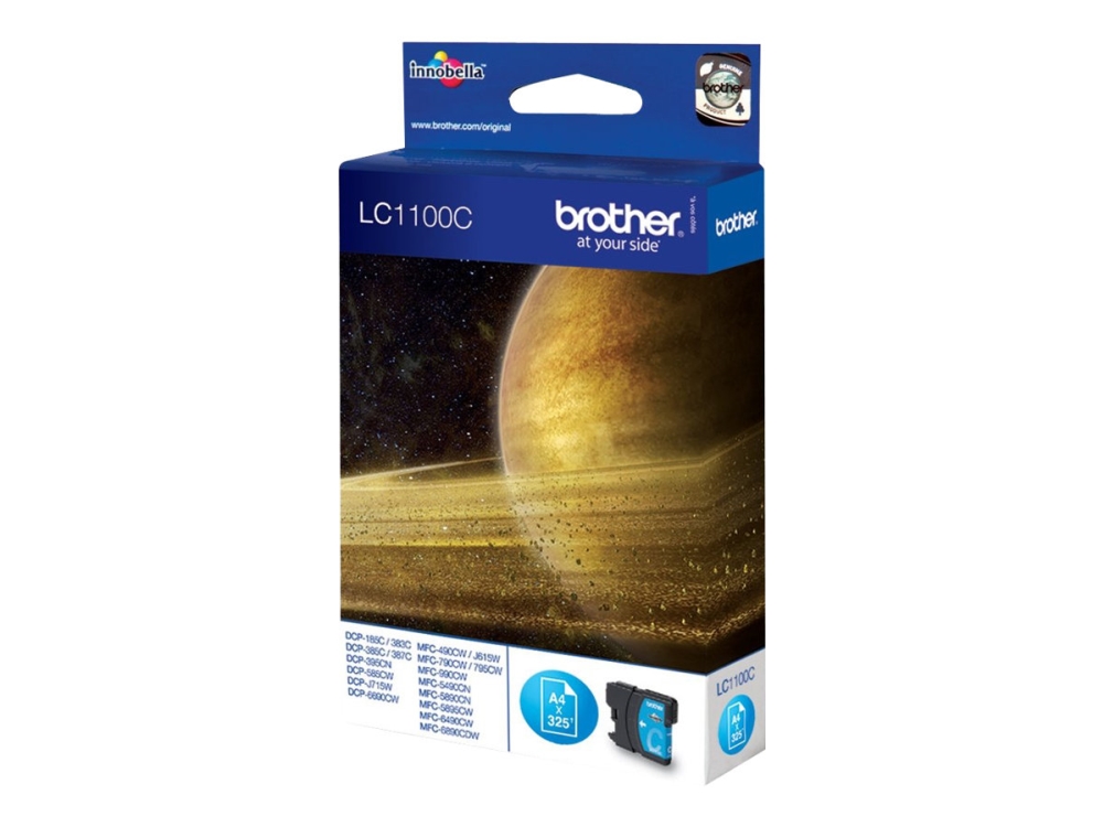 Brother Lc1100c - Cyan - Original - Blækpatron - Für Brother Dcp-185, 385, 395, 585, J715, Mfc-490, 5490, 5890, 5895, 6890, 790, 795, 990, J615