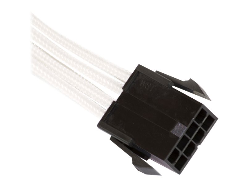 Phanteks - Forlængerkabel Til Strøm - 8 Pin Pcie-Strøm (Han) Til 4-Pin Intern Strøm (Hun) - 50 Cm - Hvid
