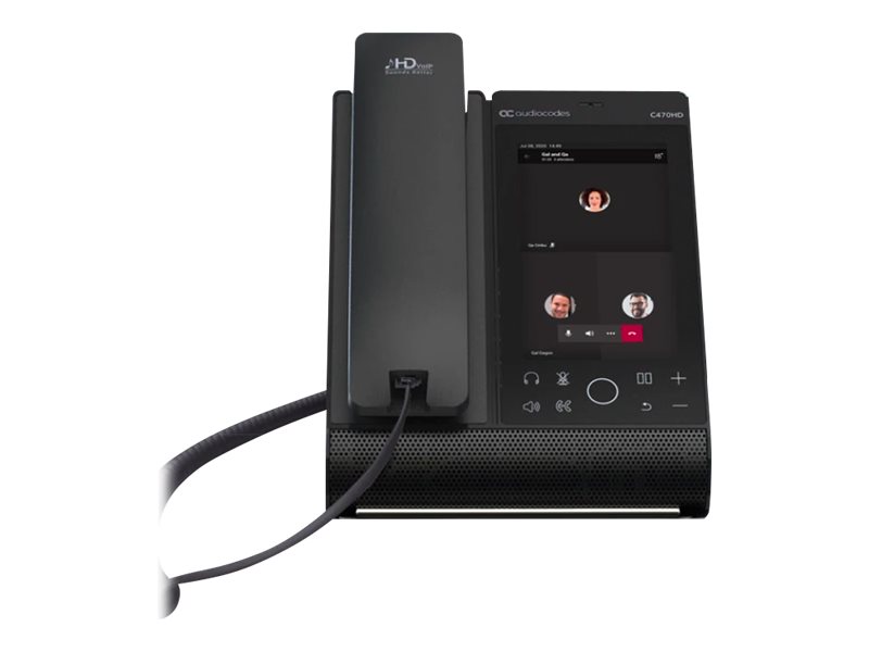 Audiocodes C470hd, Ip-Telefon, Schwarz, Kabelgebundenes Mobilteil, Tisch/Bank, Android, Tft
