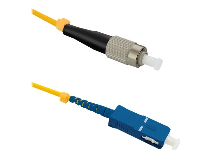 Qoltec - Patchkabel - Fc/Upc Enkelttilstand (Han) Til Sc/Upc Enkelttilstand (Han) - 10 M - Fiberoptik - Simplex - 9 / 125 Micron - G.652D - Halogenfr