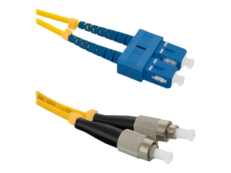 Qoltec - Patchkabel - Sc/Upc Enkelttilstand (Han) Til Fc/Upc Enkelttilstand (Han) - 3 M - Fiberoptik - Duplex - 9 / 125 Micron - G.652D - Halogenfri