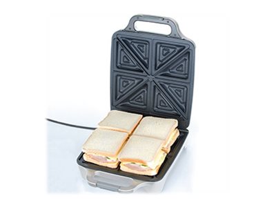 Cloer 6269 - Sandwichtoaster - 1.8 Kw - Lakeret Hvid