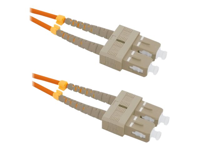 Qoltec - Patchkabel - Sc/Upc Multi-Mode (Han) Til Sc/Upc Multi-Mode (Han) - 5 M - Fiberoptik - Duplex - 50 / 125 My - Om2 - Halogenfri - Orange