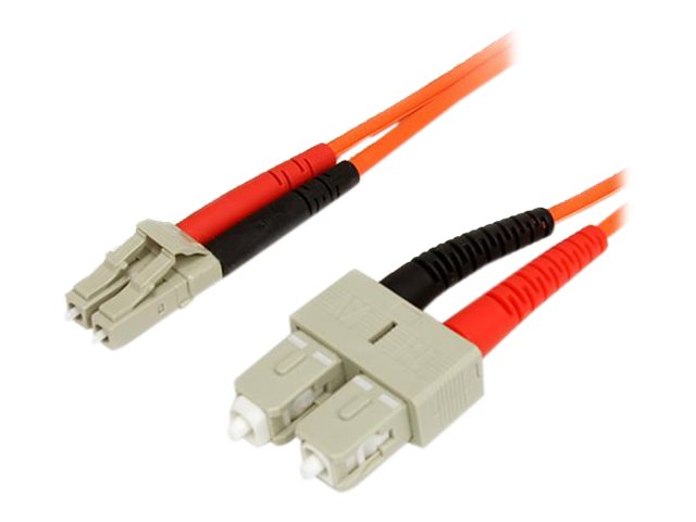 Startech.Com 3M Glasfaserkabel - Multimode Duplex 62,5/125 - Lszh - Lc/Sc - Om1 - Lc Zu Sc Glasfaser-Patchkabel (Fiblcsc3) - Netzwerkkabel - Lc Multi