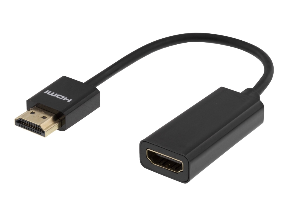 Deltaco Hdmi - Hdmi 0.1M Cable Black (Deltaco Hdmi-1088 - Hdmi Med Ethernet-)