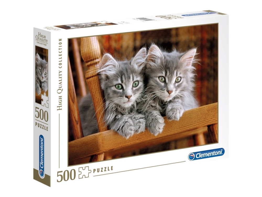 Clementoni High Quality Collection - Kittens - puslespil - 500 stykker