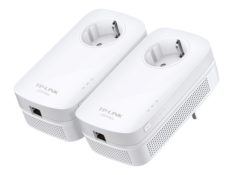 TP-Link TL-PA8010P KIT - Starter Kit - powerline-adapter 1GbE, HomePlug AV (HPAV), HomePlug AV (HPAV) 2.0 - kan sluttes til vægstik