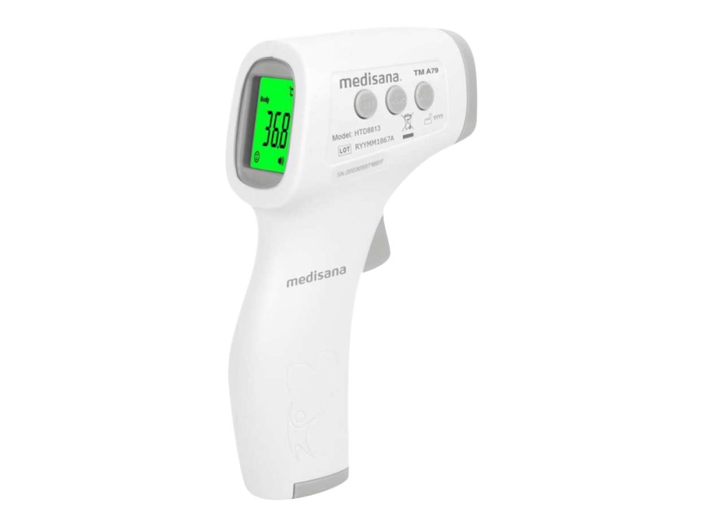Medisana TM A79, Termometer med fjernregistrering, Grå, Hvid, Universel, Knapper, °C,°F, Kropstemperatur, Overfladetemperatur | N - A | GameStuff