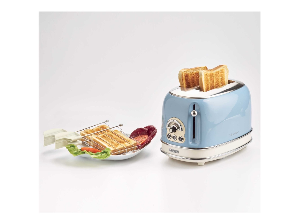 Ariete 155 Vintage - Brødrister - 2 Skive - 2 Holdere - Celeste