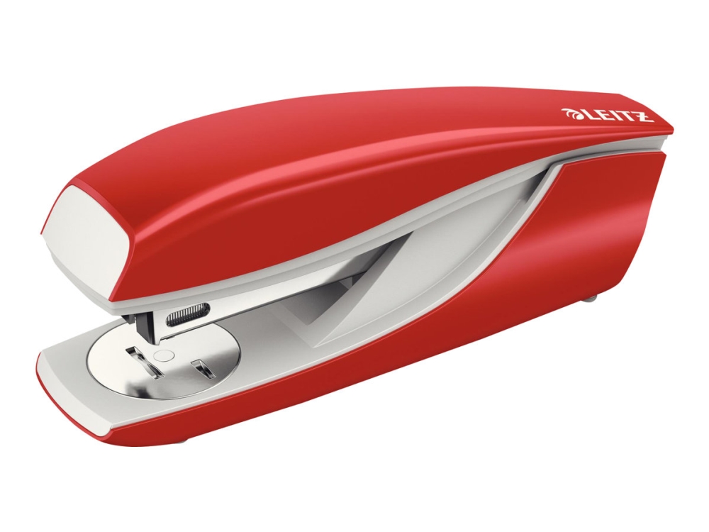 Leitz Nexxt - Hæftemaskine - 30 Ark / 3 Mm - 24/6, 26/6 - Plastik, Metal - Rød