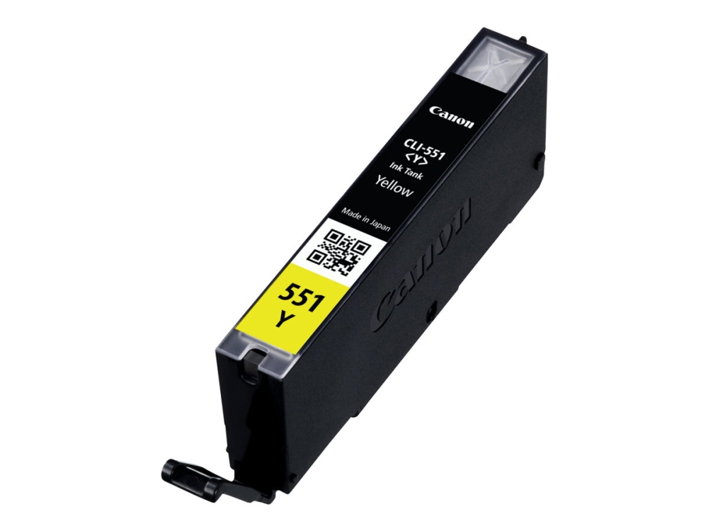 Canon Cli-551Y - 7 Ml - Gul - Original - Blækbeholder - For Pixma Ip8750, Ix6850, Mg5550, Mg5650, Mg5655, Mg6450, Mg6650, Mg7150, Mg7550, Mx725, Mx92