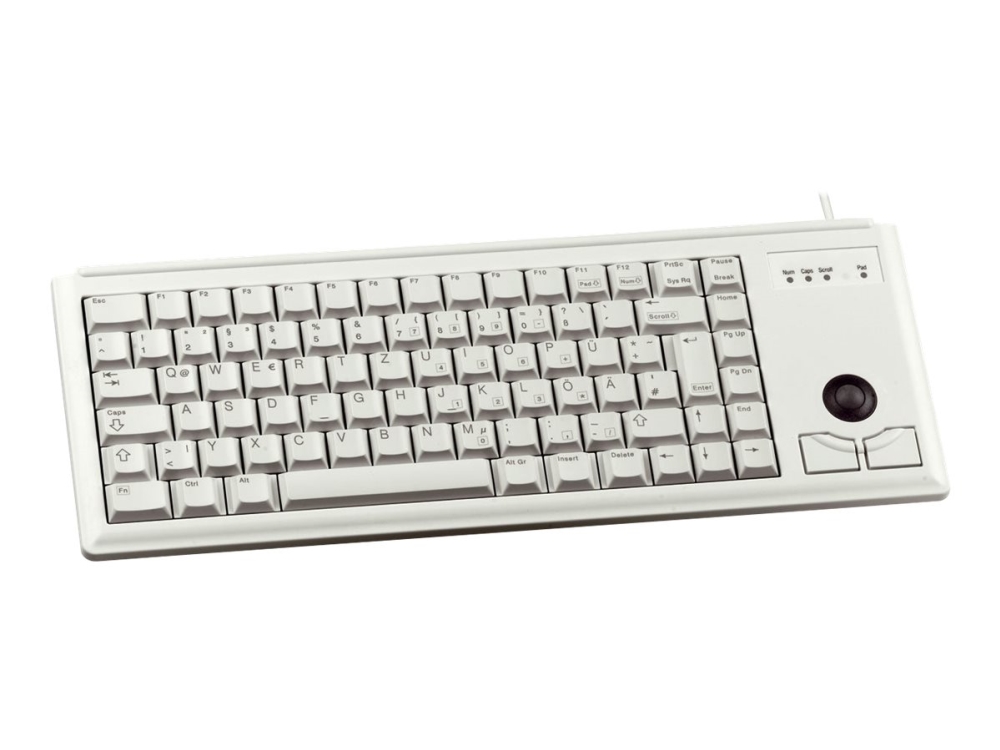 Cherry Compact-Keyboard G84-4400 - Tastatur - Ps/2 - Fransk - Lysegrå