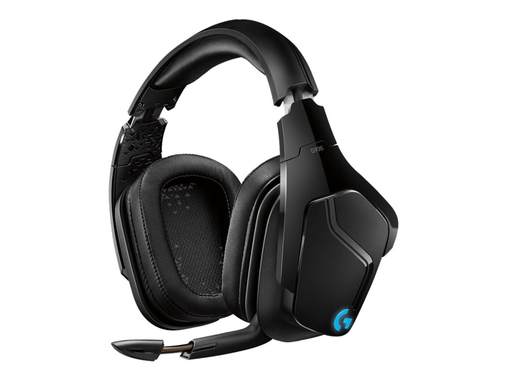 Logitech G G935, Kabellos, Gaming, 20 - 20000 Hz, 379 G, Kopfhörer, Schwarz, Blau