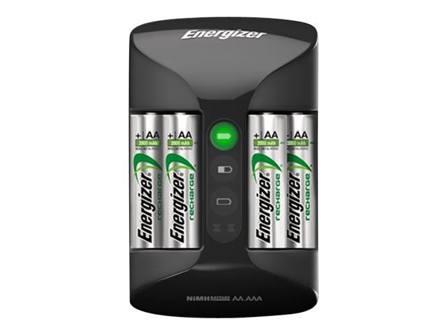 Energizer Pro-Charger - Batterioplader - (for 4xAA/AAA) + AC-strømadapter + batteri 4 x AA type - NiMH - 2000 mAh