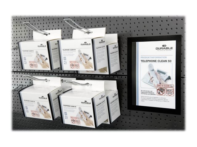 Durable Duraframe Magnetic - Dokumentholder - For A5 - Magnetisk - Sort (Pakke Med 5)