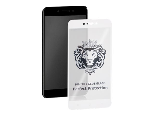 Qoltec Premium Skarmskydd För Mobiltelefon Glas 5  " Ramfarg Vit För Xiaomi Redmi 5a