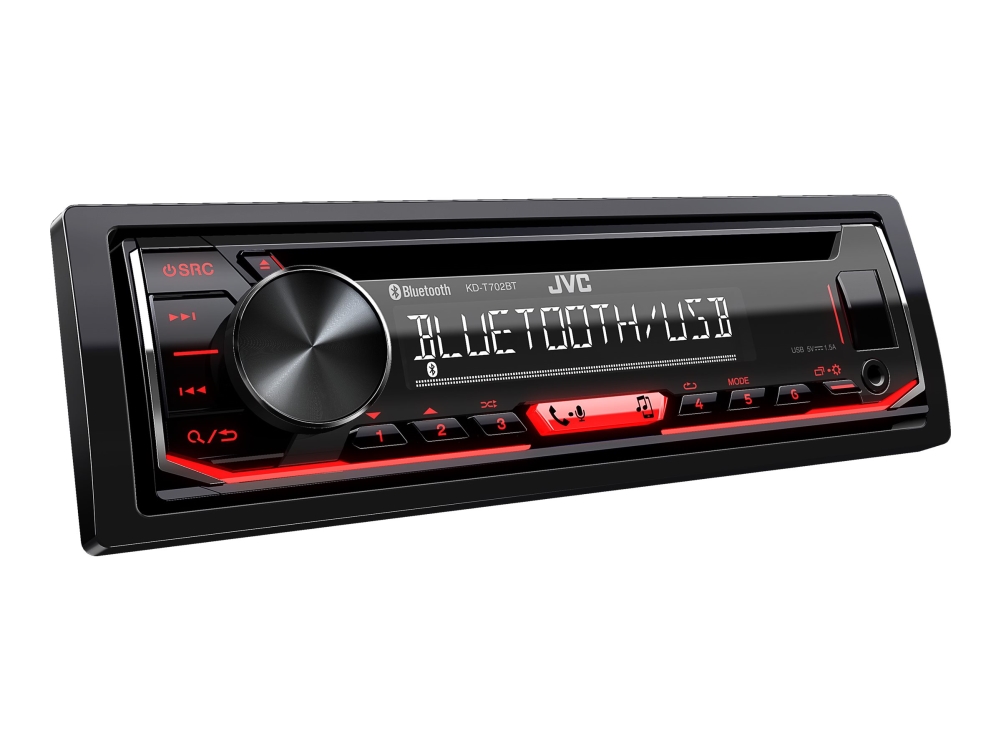 Jvc Kd-T702bt, Schwarz, 1 Din, 200 W, 50 W, Cd, Lcd