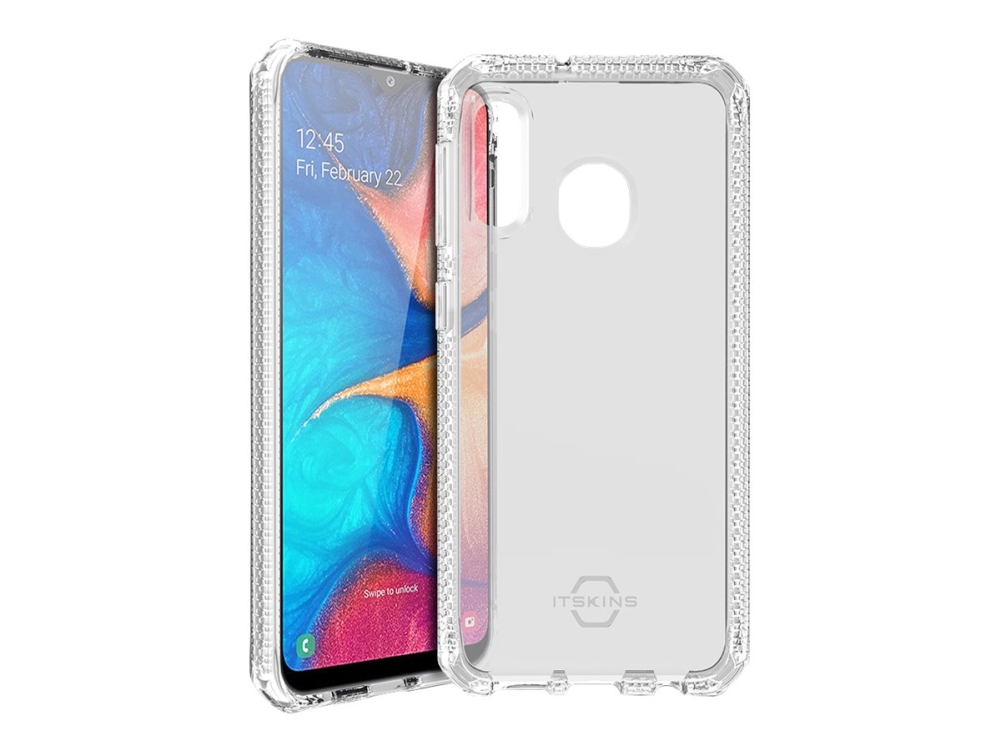 ITSKINS Spectrum Clear - Bagsidecover til mobiltelefon - termoplastisk polyuretan (TPU) - gennemsigtig - for Samsung Galaxy A20e