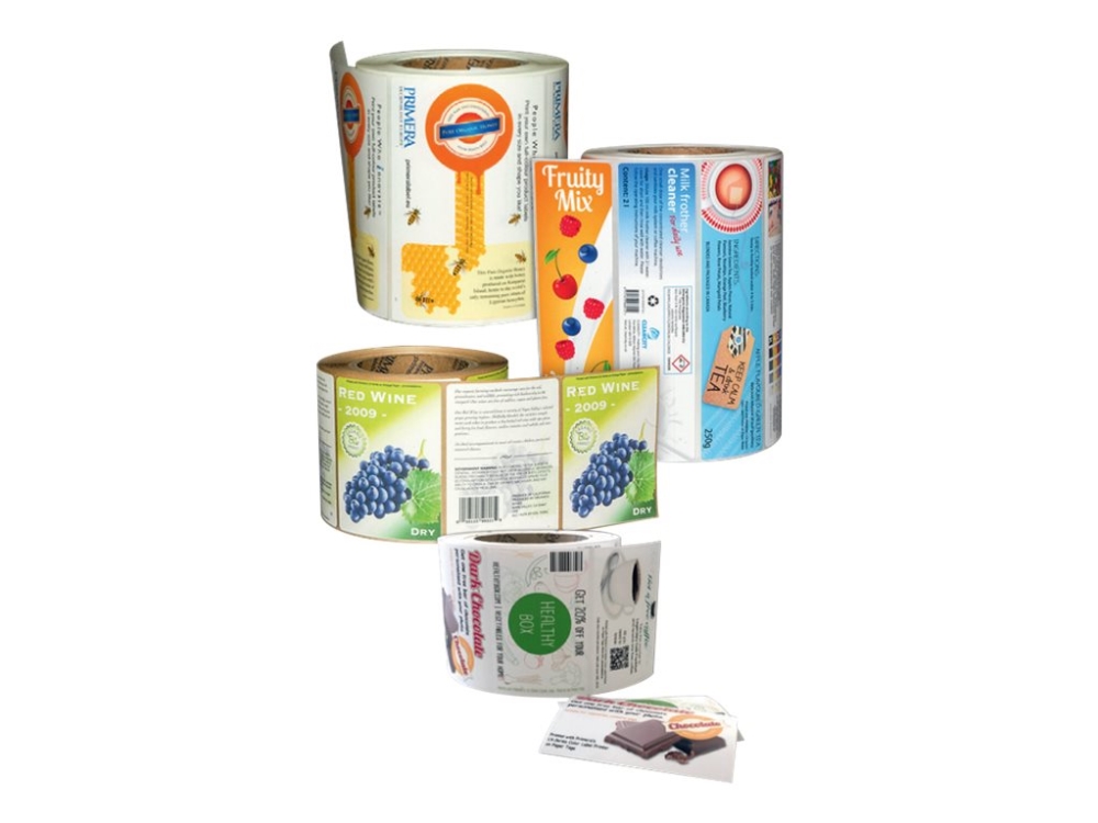 Primera Paper High Gloss - Glat skinnende - hvid - 76 mm rund 850 etikette(r) (1 rulle(r) x 850) etiketter - for Primera LX1000e Color Label Printer, LX2000e, LX900e Color Label Printer, LX910e