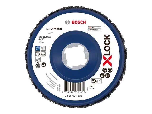 Bosch Best For Metal N377 - Poleringsskive - 125 Mm - X-Lock