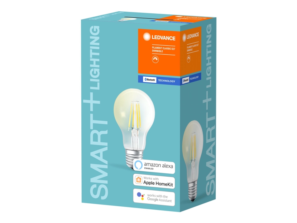 Alternativ bild 0 för LEDVANCE SMART+ Classic - LED-glödlampa med filament - form: A60 - E27 - 5.5 W (motsvarande 50 W) - klass E - varmt vitt ljus - 2700 K