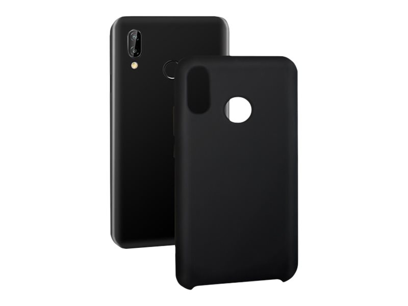 Qoltec Baksidesskydd För Mobiltelefon Flytande Silikongummi Lsr Svart 5.84  " För Huawei P20 Lite
