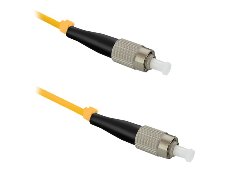 Qoltec Simplex - Patch-kabel - FC/UPC enkelläge (hane) till FC/UPC enkelläge (hane) - 1 m - fiberoptisk - simplex - 9 / 125 mikrometer - G.652D - halogenfri | EL Artiklar - Kablar och ledningar - Fiberkablar | GameStuff