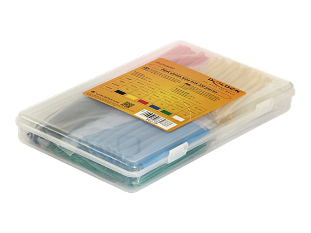 Delock - Rörledningssats till kylfläns - svart, vit, blå, gul, röd, grön - 10 cm | EL Artiklar - Kablar och ledningar - Krympemateriale | GameStuff