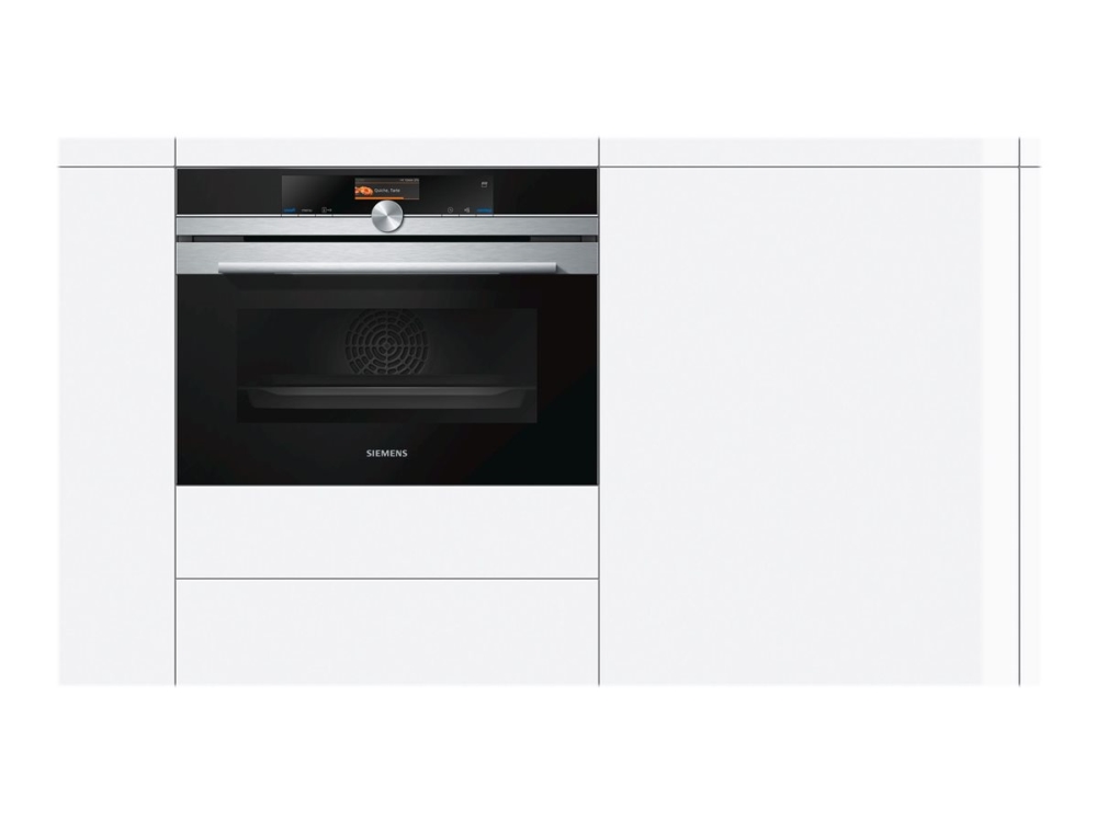 Siemens iQ700 CS656GBS2 - Ovn - til indbygning - niche - bredde: 56 cm - dybde: 55 cm - højde: 45 cm - med selv-rengøring - Klasse A+ - rustfrit stål
