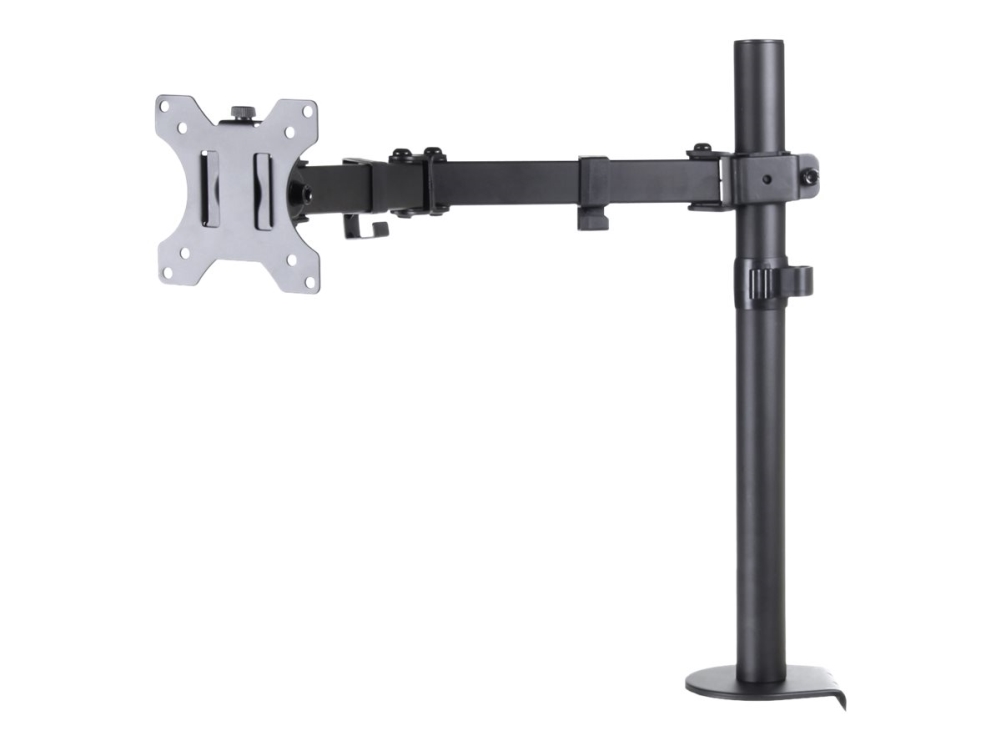 Art L-01X - Monteringssæt - Justerbar Arm - For Lcd Display - Metal - Sort - Skærmstørrelse: 13"-32" - Skrivebordsmonterbar