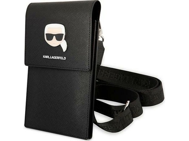 Karl Lagerfeld Håndtaske Klwbsakhpk Sort/Sort Metal Karl Head