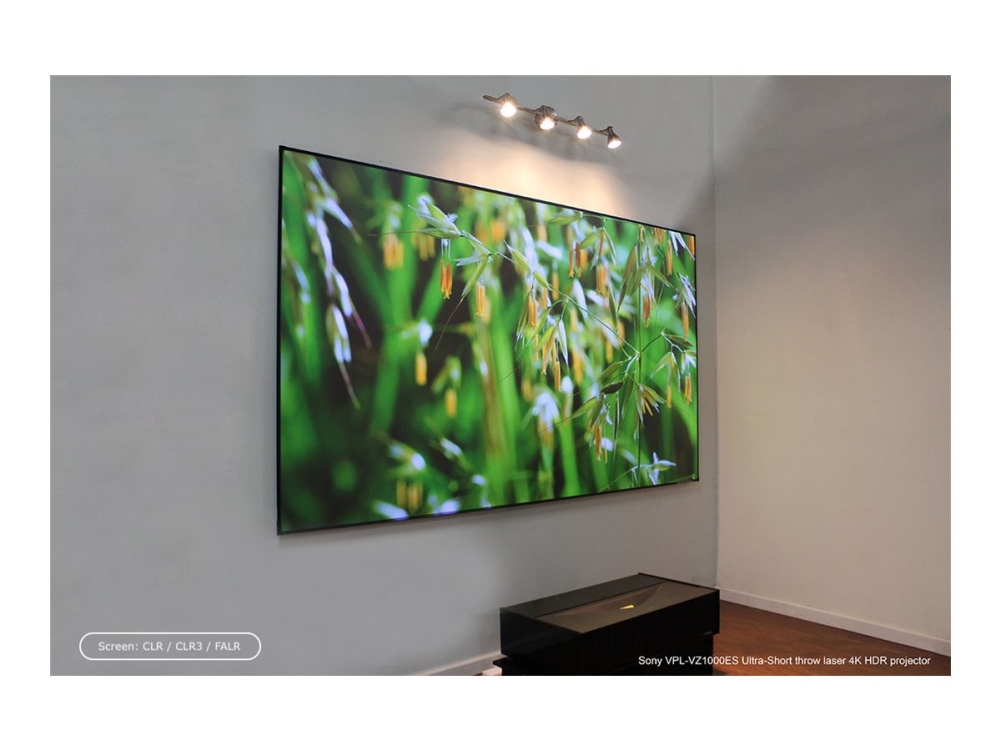 Elite Screens Aeon CLR Series AR100H-CLR3 - Projektorduk - fast ram - väggmontering - 100 (254 cm) - 16:9 - CLR 3 - vit, svart | TV, Ljud & Bild - Projektor og Projektorduk - Projektorduk | GameStuff