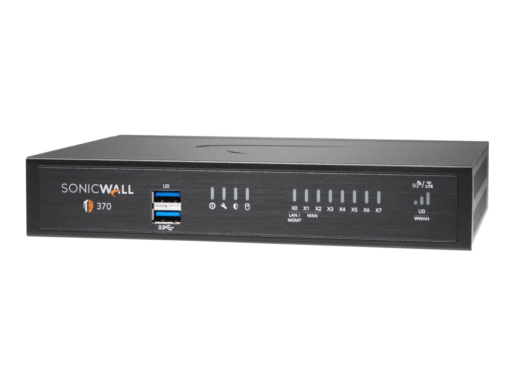 SonicWall TZ370 - High Availability - säkerhetsfunktion - 1GbE - skrivbord | Datortillbehör - Nätverk - Routrar & Firewalls | GameStuff